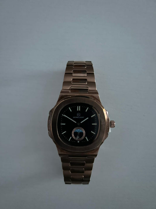 Reloj George Luxury Negro y Dorado