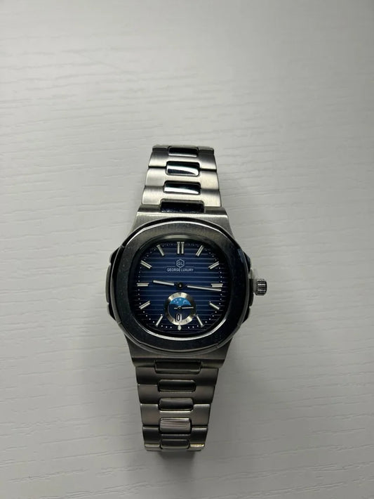 Reloj George Luxury Azul y Plateado