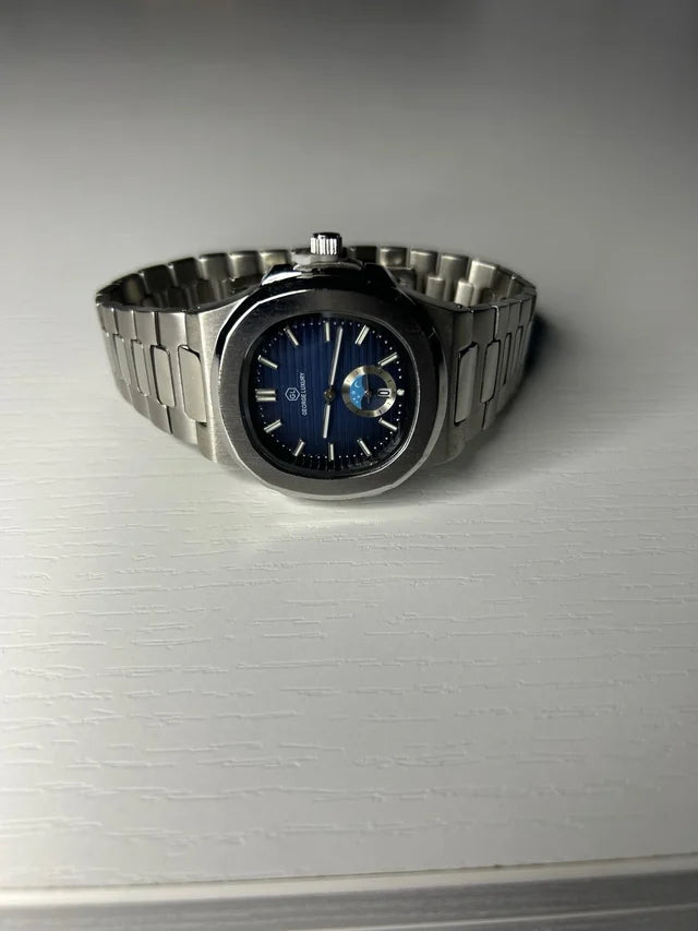 Reloj George Luxury Azul y Plateado