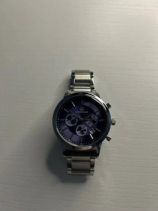Reloj George Luxury Azul y Plateado